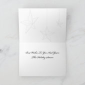 Weihnachtskarten-Stern-Verzierung Feiertagskarte (Innenseite)