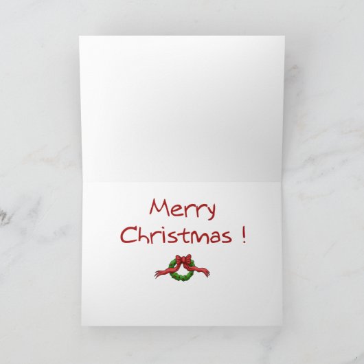 Weihnachtskarten: Tarnkappenziel Feiertagskarte (Innenseite)