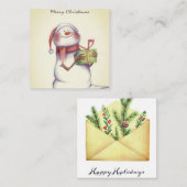 Weihnachtskarten Telefonnummerkarte (Vorne/Hinten)