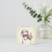 Weihnachtskarten Telefonnummerkarte (Stehend Vorderseite)