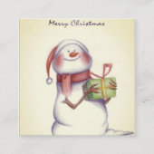 Weihnachtskarten Telefonnummerkarte (Vorderseite)