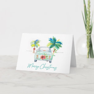 Weihnachtskarten Tropischer Strand Karte