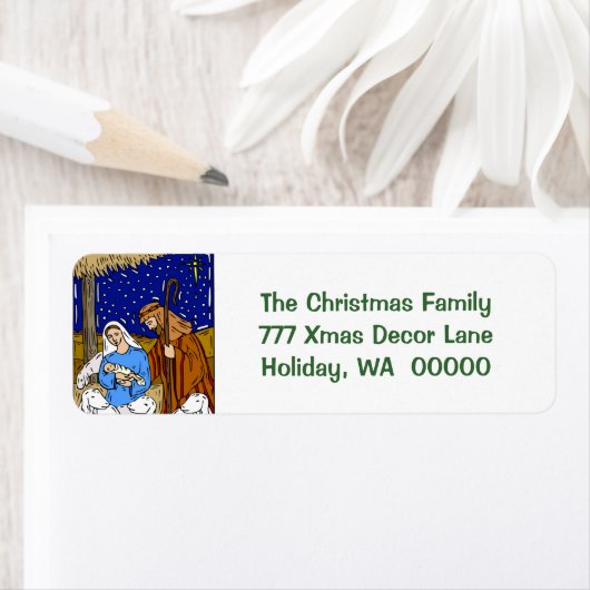 Weihnachtskarten umhüllt Sticker (Insitu)