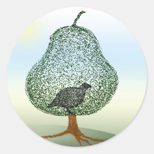 Weihnachtskarten-Umschlag Aufkleber (Vorderseite)