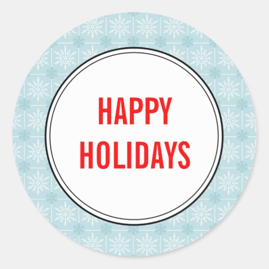 Weihnachtskarten-Umschlag Aufkleber (Vorderseite)