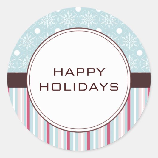 Weihnachtskarten-Umschlag Aufkleber (Vorderseite)