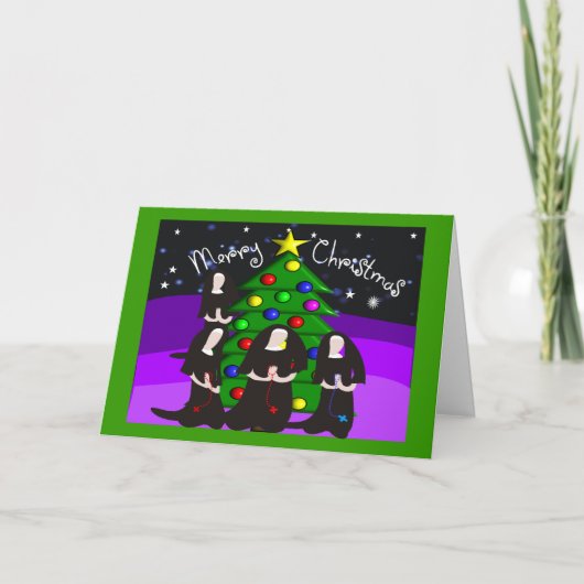 Weihnachtskarten und Geschenke Feiertagskarte (Vorderseite)