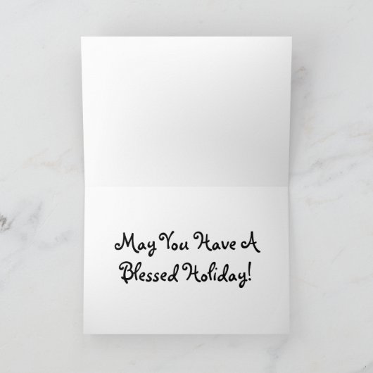 Weihnachtskarten und Geschenke Feiertagskarte (Innenseite)