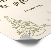 Weihnachtskarten und Geschenke für das Weihnachtsg Poster (Ecke)