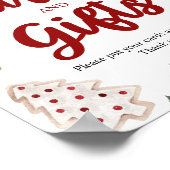 Weihnachtskarten und Geschenke für den Winter mit Poster (Ecke)