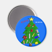 Weihnachtskarten und Geschenke für Krankenpfleger/ Magnet (Vorderseite/Rückseite)