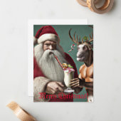 Weihnachtskarten und Krampus Mitteilungskarte (Vorderseite/Rückseite Beispiel)