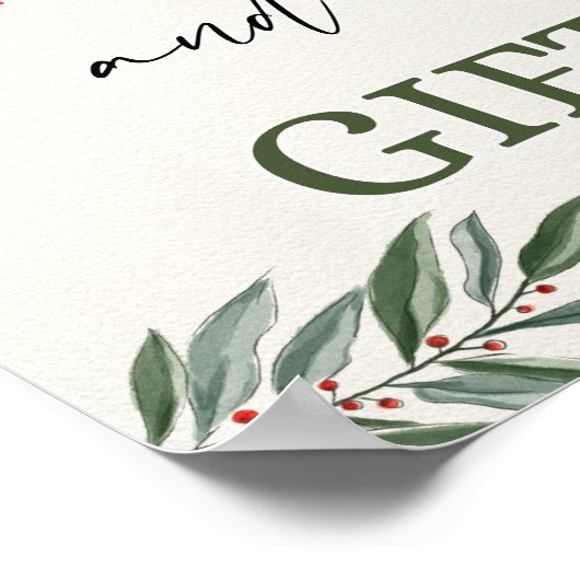 Weihnachtskarten und Tafelschild Poster (Ecke)