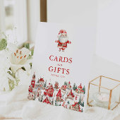 Weihnachtskarten und Weihnachtsgeschenke Sockelschild