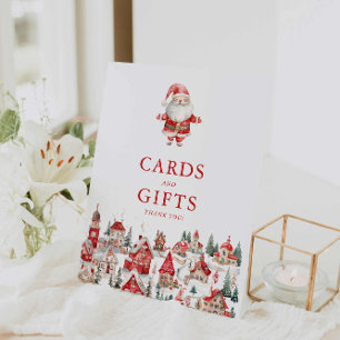 Weihnachtskarten und Weihnachtsgeschenke Sockelschild
