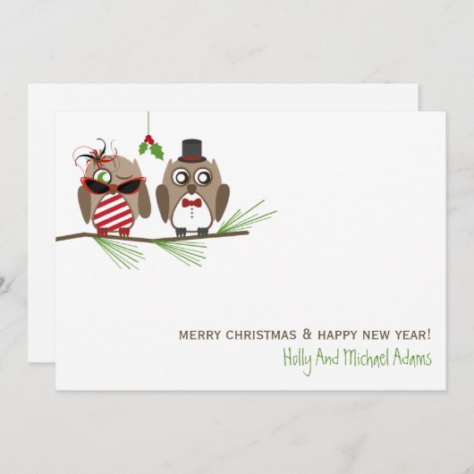 Weihnachtskarten und Weihnachtskarten Feiertagskarte (Vorne/Hinten)