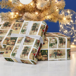 Weihnachtskarten Vintage Karten Weihnachtsfeier Geschenkpapier