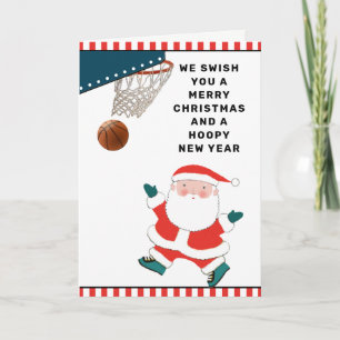 Weihnachtskarten von Basketball Feiertagskarte