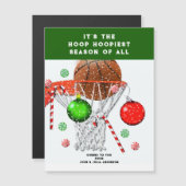 Weihnachtskarten von Basketball Magnetkarte (Vorne/Hinten)