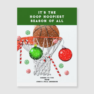Weihnachtskarten von Basketball Magnetkarte