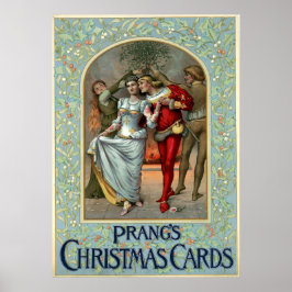 Weihnachtskarten von Louis Prang Poster