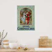 Weihnachtskarten von Louis Prang Poster (Küche)