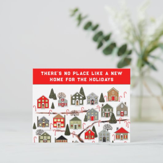 Weihnachtskarten von Realtor Postkarte (Stehend Vorderseite)