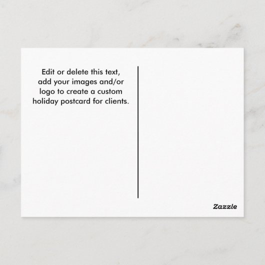 Weihnachtskarten von Realtor Postkarte (Rückseite)