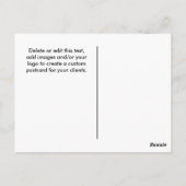 Weihnachtskarten von Realtor Postkarte (Rückseite)