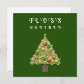 Weihnachtskarten von Zahnärzten Feiertagskarte (Vorne/Hinten)