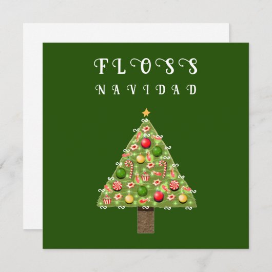 Weihnachtskarten von Zahnärzten Feiertagskarte (Vorne/Hinten)