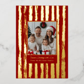 Weihnachtskarten Vorlagen Familie 2 Fotos (Vorderseite)