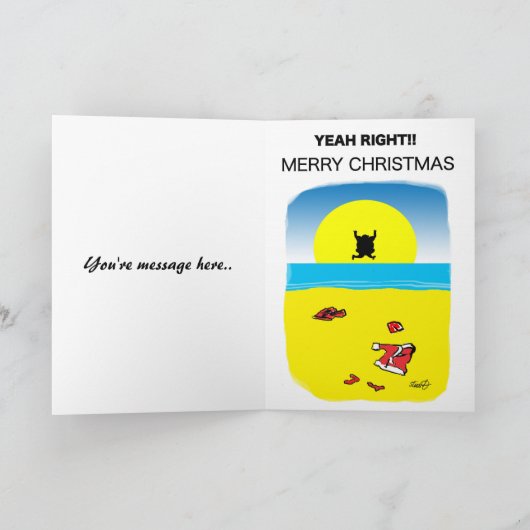 Weihnachtskarten: Weihnachten fertig (Innenseite)