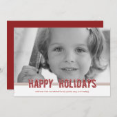 Weihnachtskarten/ Weihnachtsfotos Feiertagskarte (Vorne/Hinten)