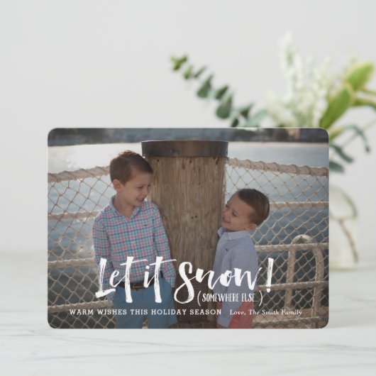 Weihnachtskarten-Weihnachtskarte Funny Einladung (Stehend Vorderseite)