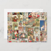 Weihnachtskarten Weihnachtsmuster Feiertagspostkarte (Vorne/Hinten)