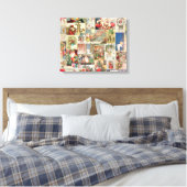 Weihnachtskarten Weihnachtsmuster Leinwanddruck (Insitu (Schlafzimmer))