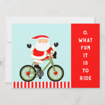 Weihnachtskarten zum Radfahren