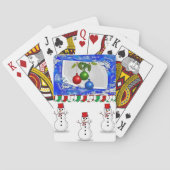 Weihnachtskartendeck Spielkarten (Rückseite)