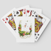 Weihnachtskartendeck Spielkarten (Rückseite)