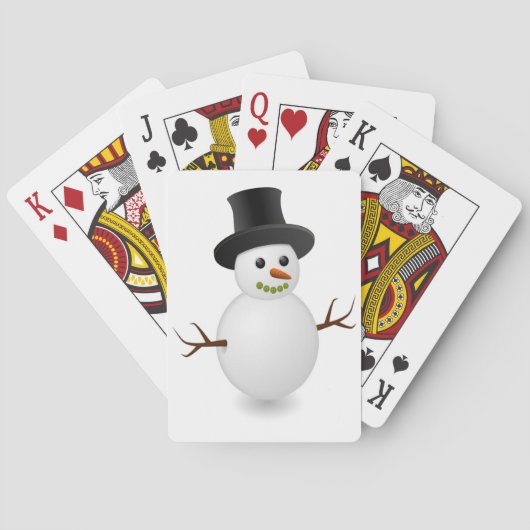 Weihnachtskartendeck Spielkarten (Rückseite)
