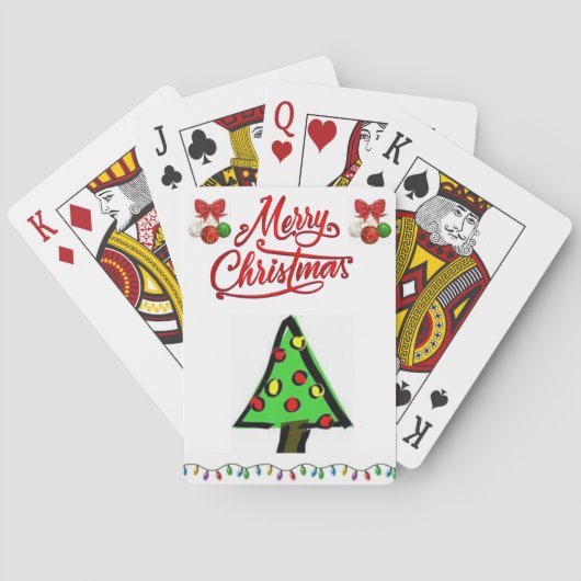 Weihnachtskartendeck Spielkarten (Rückseite)