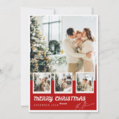 Weihnachtskartendesign Feiertagskarte (Rückseite)