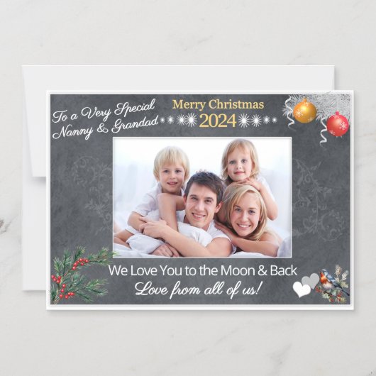 Weihnachtskartengeschenk für Großeltern Magnet (Vorderseite)