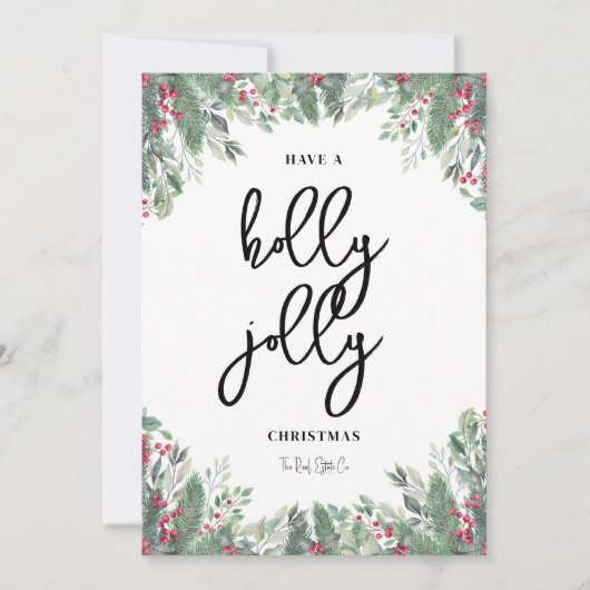 Weihnachtskartengesellschaft Marketing Feiertagskarte (Vorderseite)
