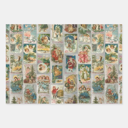 Weihnachtskartenkollektion Geschenkpapier Set (Vorderseite 2)