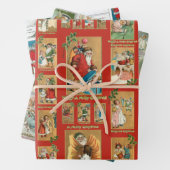 Weihnachtskartenkollektion Geschenkpapier Set (Beispiel)