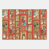 Weihnachtskartenkollektion Geschenkpapier Set (Vorderseite)