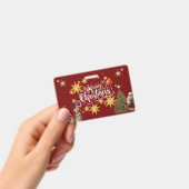Weihnachtskartenkollektion im festlichen Abzeichen Ausweis (Handheld)