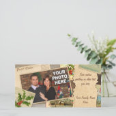 Weihnachtskartenkollektion mit individuellem Foto Feiertagskarte (Stehend Vorderseite)